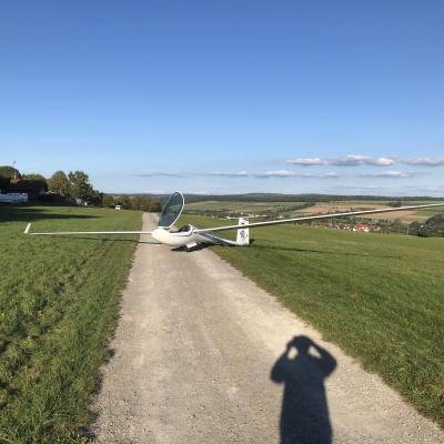 Segelflugzeug Auf Der Dingel